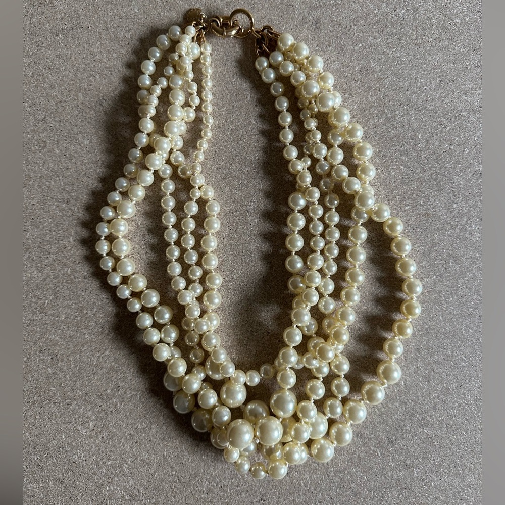 J Crew 5 Strand Statement Necklace